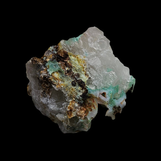 Ajoite in quartz