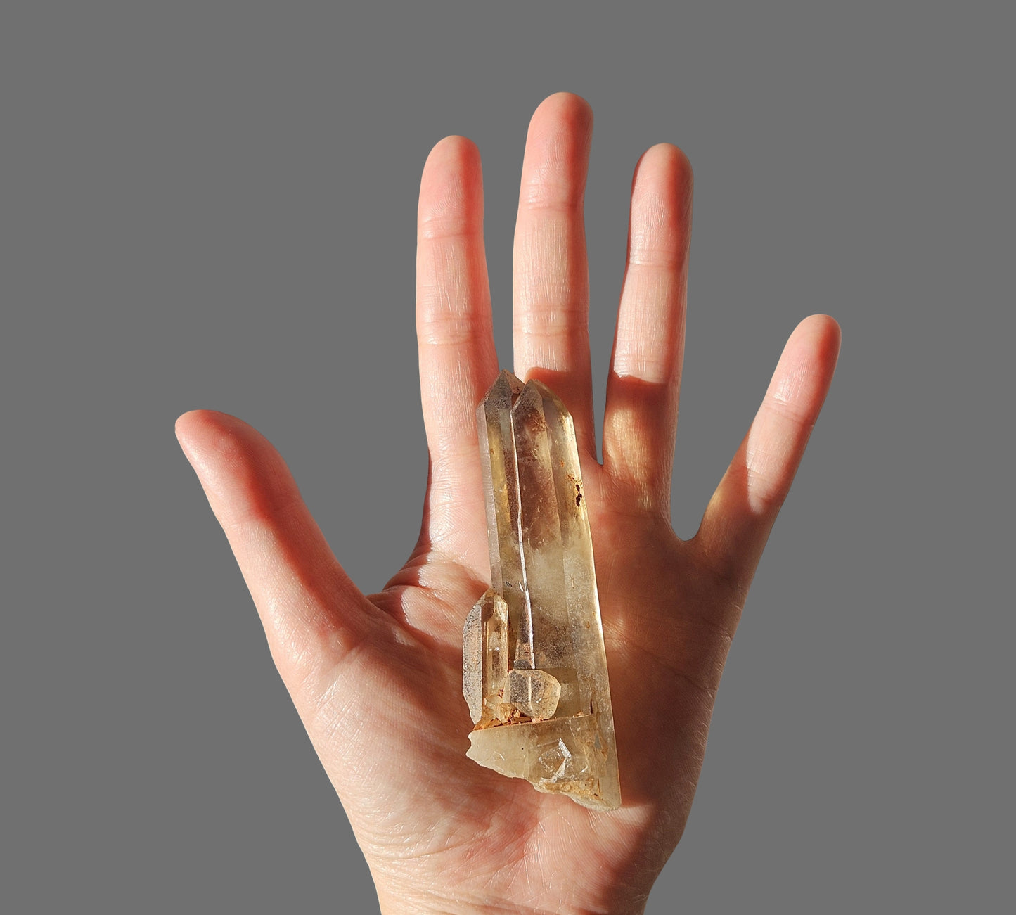 Natural Smoky Citrine Twin Wand | Madagascar