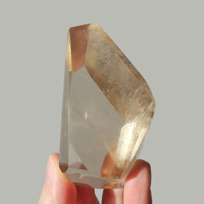 Natural citrine polished