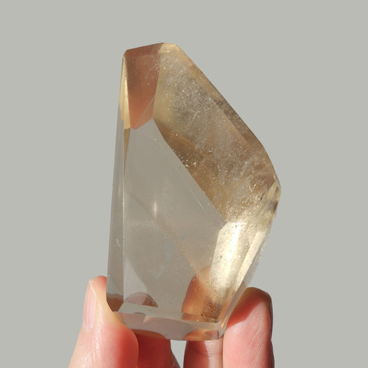 Natural citrine polished