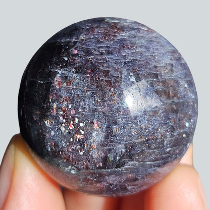 Bloodshot Iolite Sphere | Rare