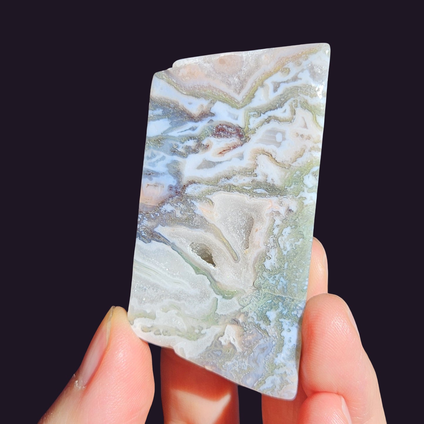 Pink Moss Agate Freeform (3)