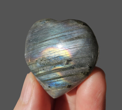 Labradorite Heart