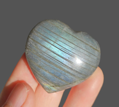 Labradorite Heart