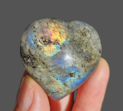 labradorite heart