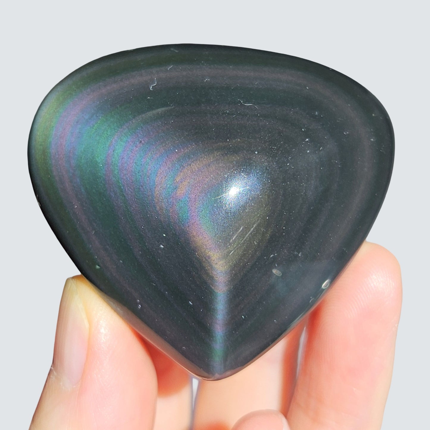 Rainbow Obsidian Carving
