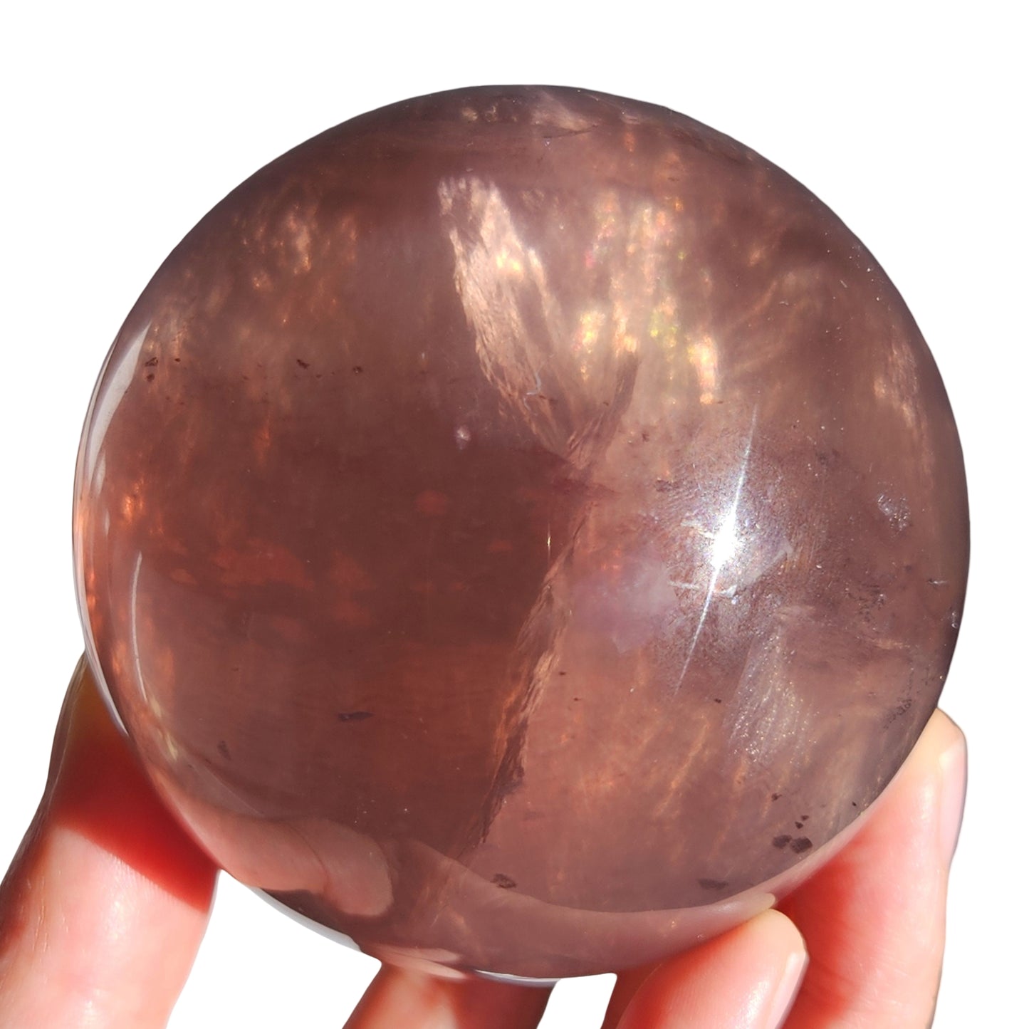 Mica in Fluorite Sphere | 6cm