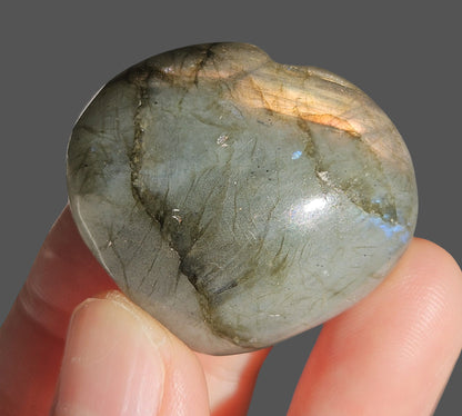 Labradorite Heart