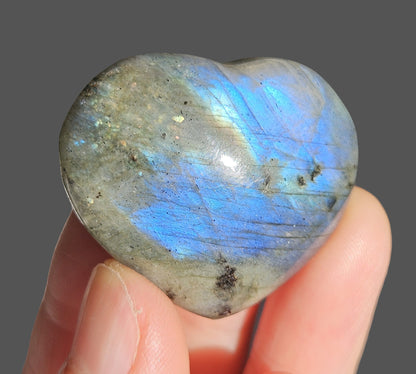 Labradorite Heart