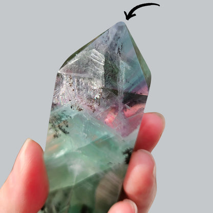Dendritic Fluorite Point