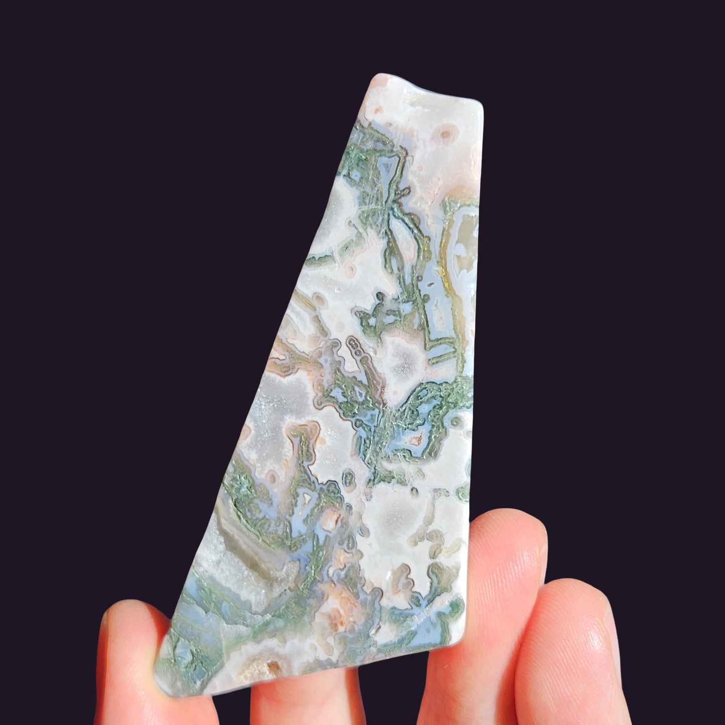 Pink Moss Agate Freeform (2)