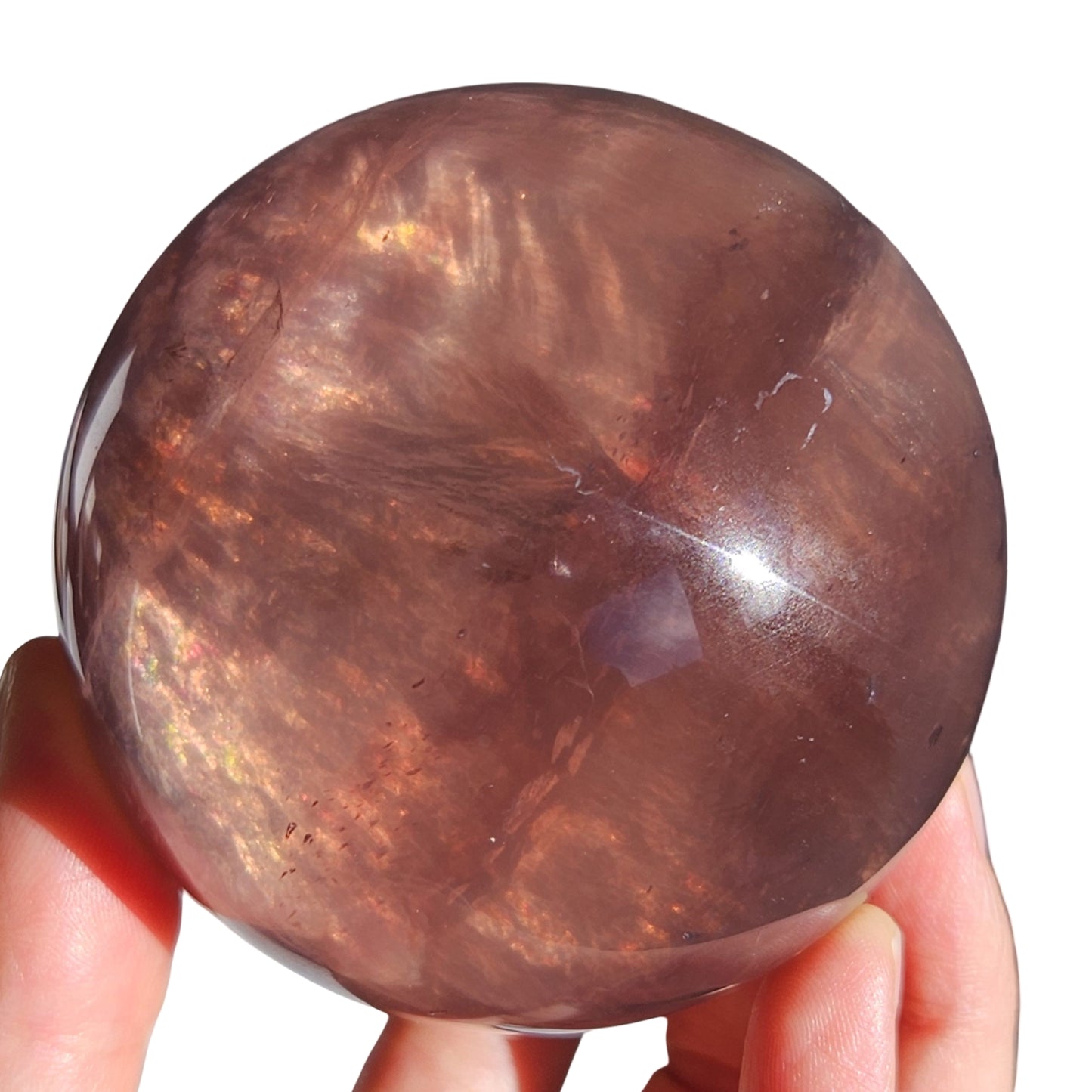 Mica in Fluorite Sphere | 6cm