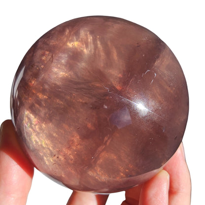 Mica in Fluorite Sphere | 6cm