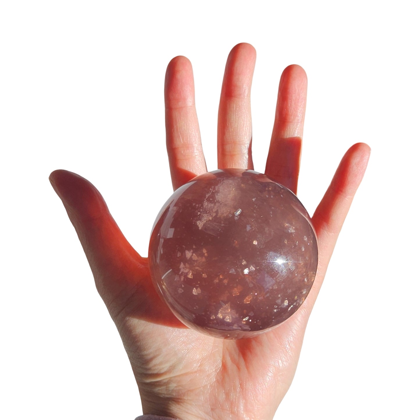 Mica in Fluorite Sphere | 6cm