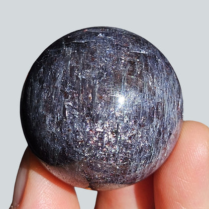 Bloodshot Iolite Sphere | Rare