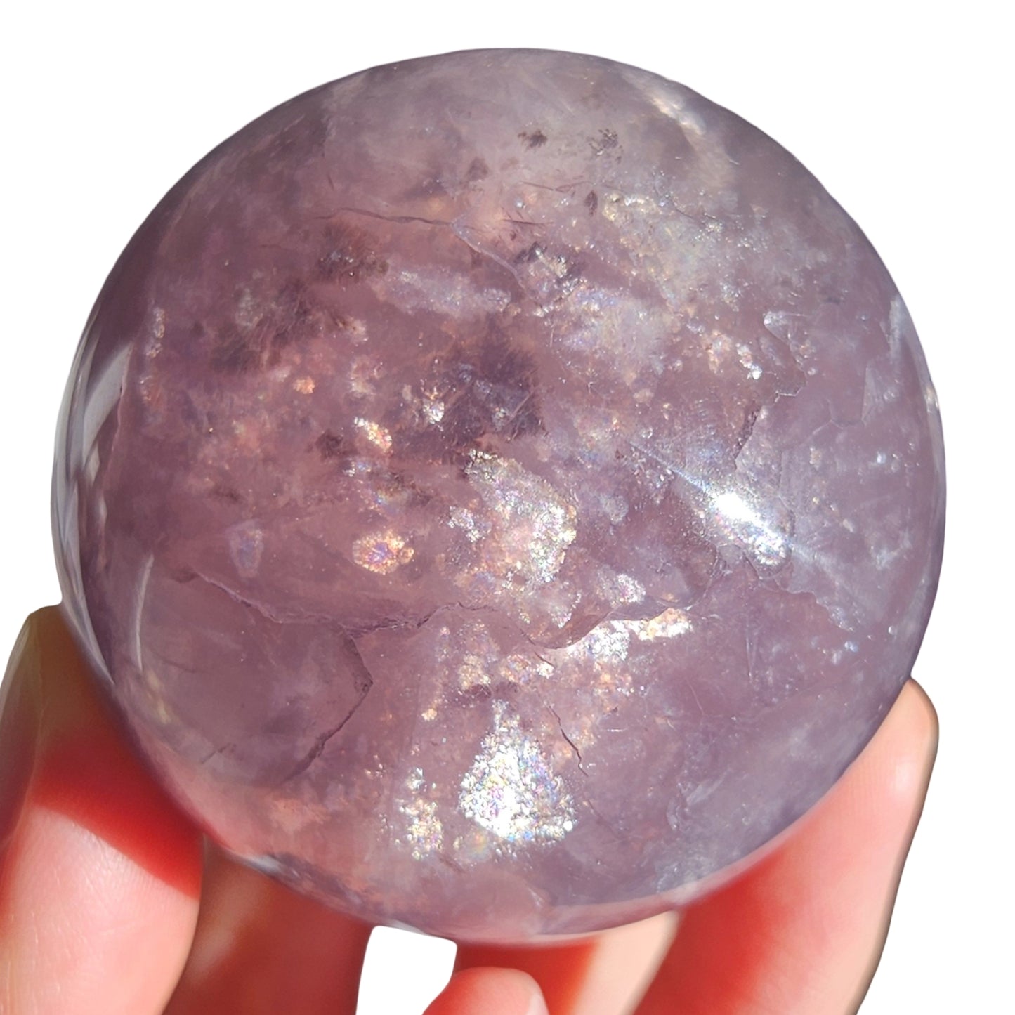 Mica in Fluorite Sphere | 5cm