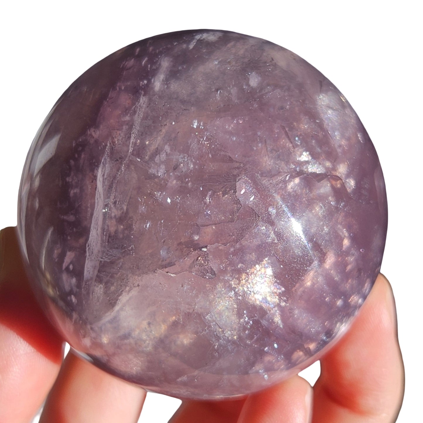 Mica in Fluorite Sphere | 5cm