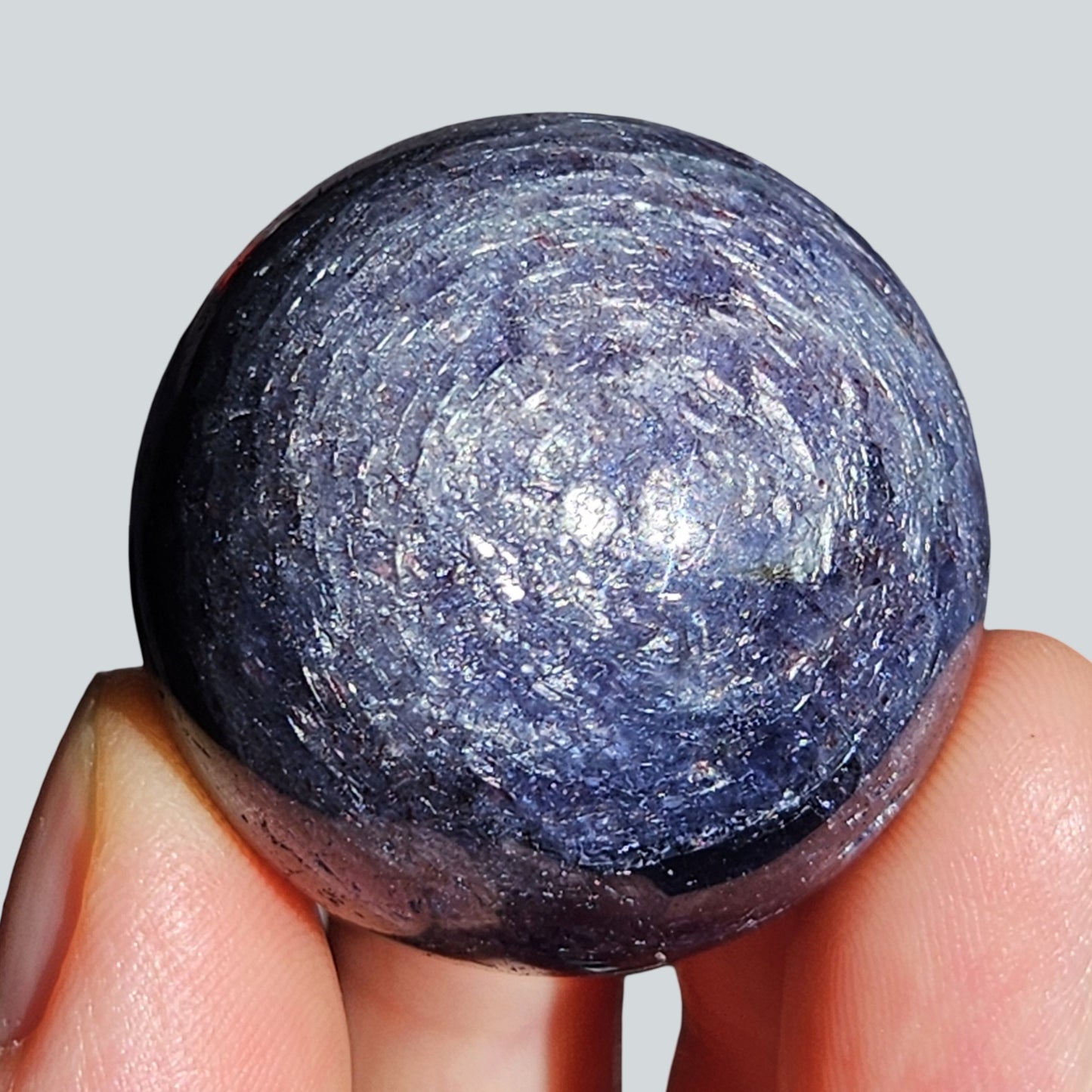 Bloodshot Iolite Sphere | Rare