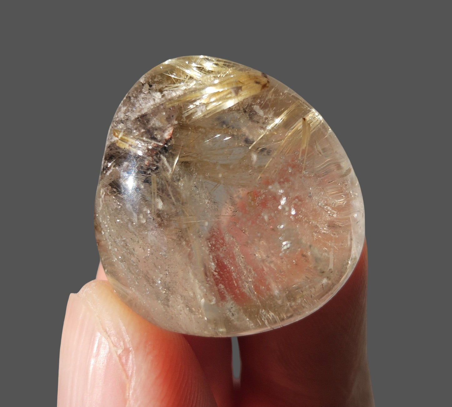 Gold Rutilated Quartz Tumble
