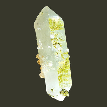 Double Terminated Quartz with Sparkly Epidote