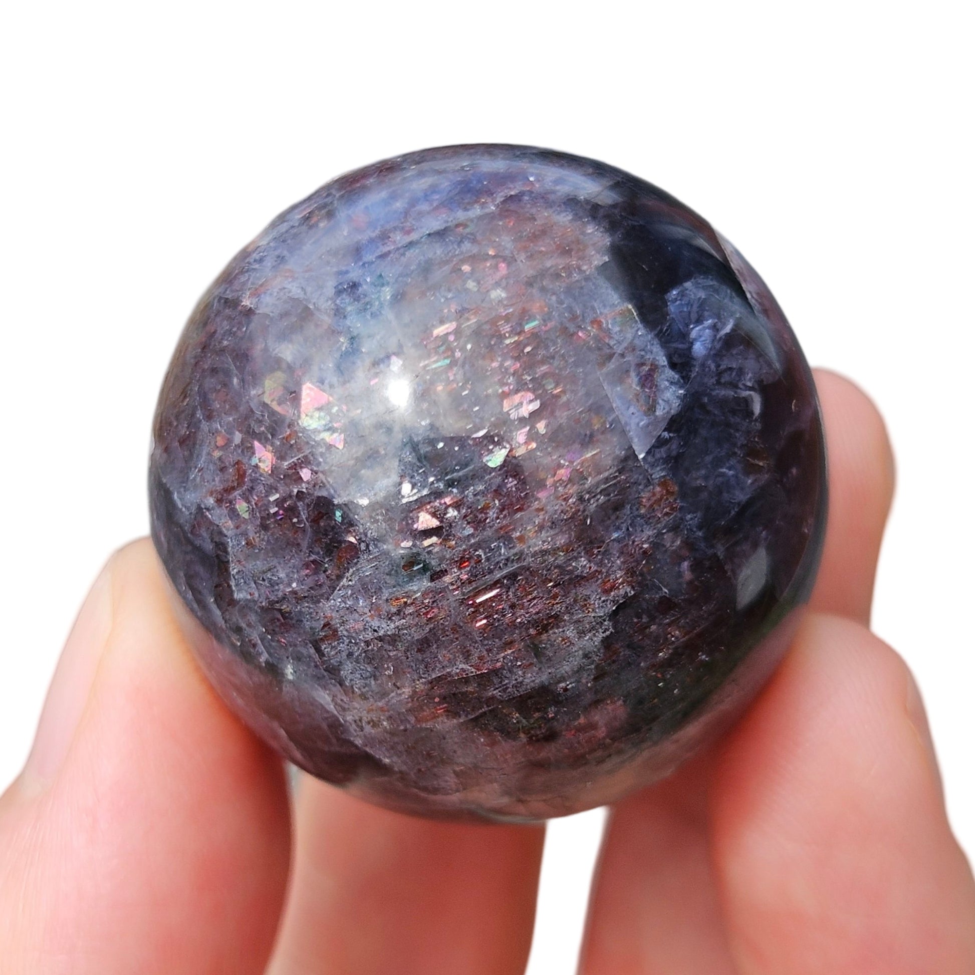 Bloodshot Iolite Sphere