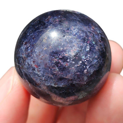 Bloodshot Iolite Sphere