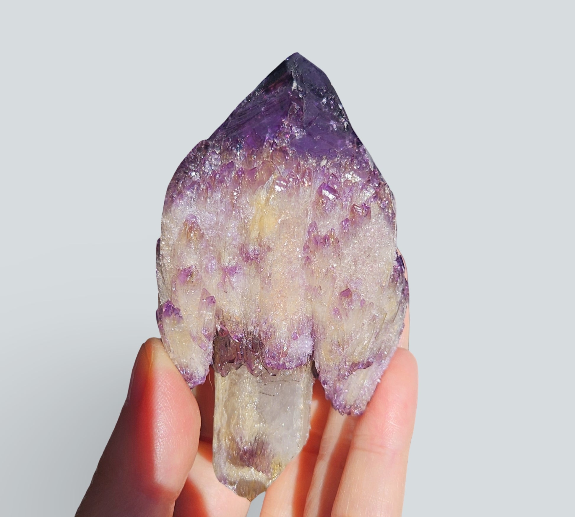 lab made amethyst sceptre
