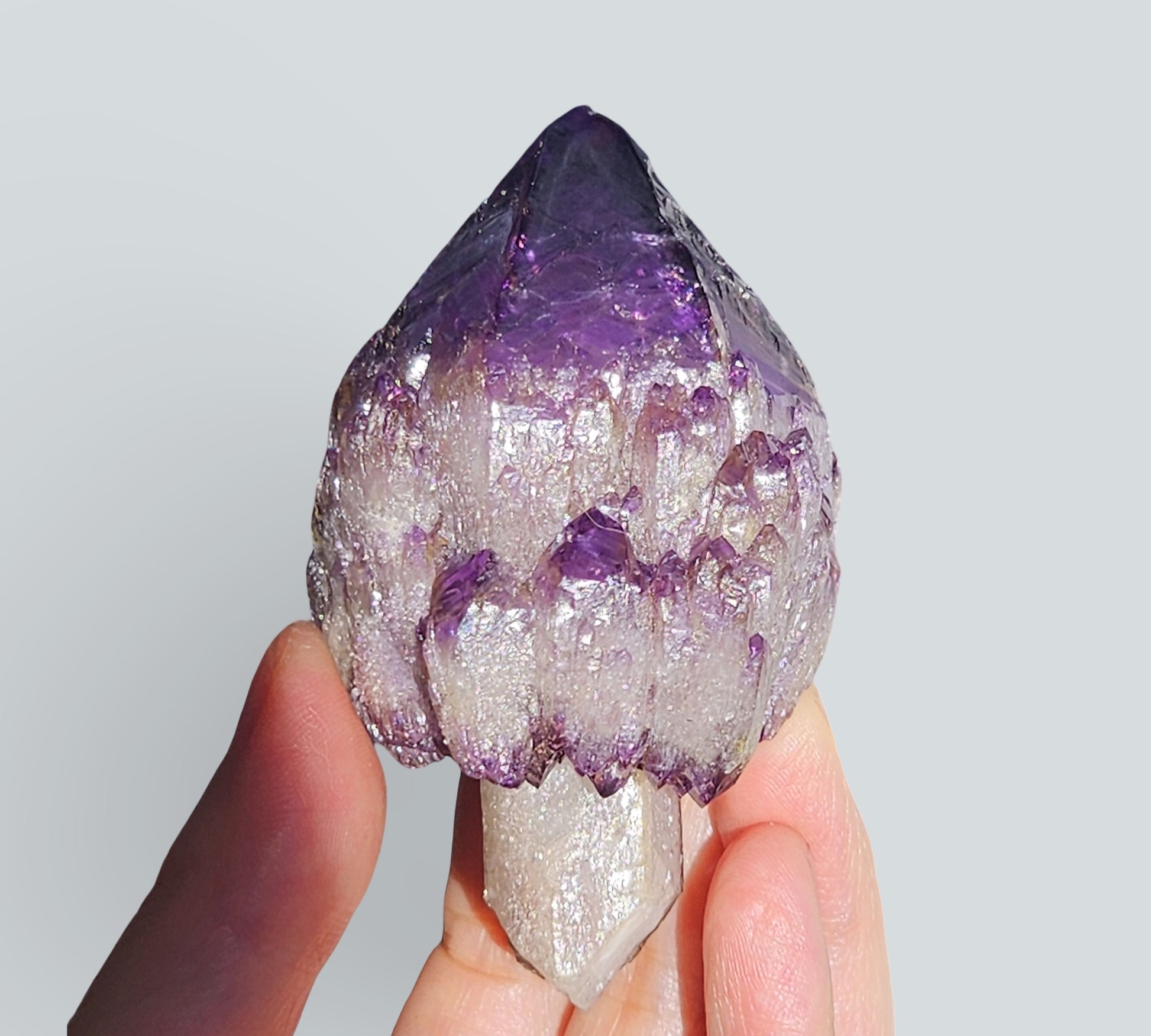 lab made amethyst sceptre