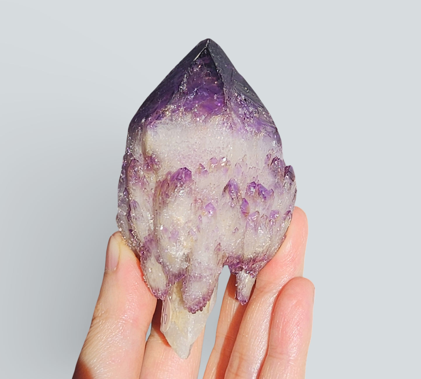 lab made amethyst sceptre