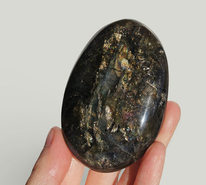 Labradorite Palmstone | High Grade