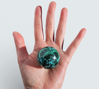 Malachite & Chrysocolla Sphere | High Grade