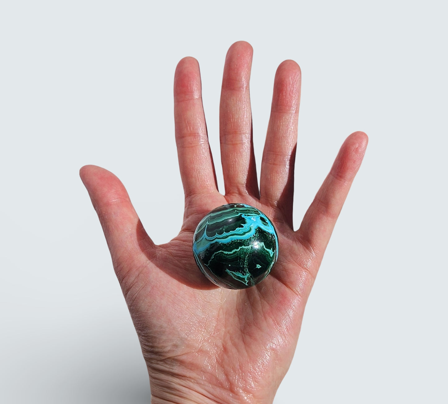 Malachite & Chrysocolla Sphere | High Grade