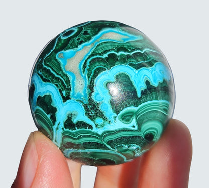Malachite & Chrysocolla Sphere | High Grade