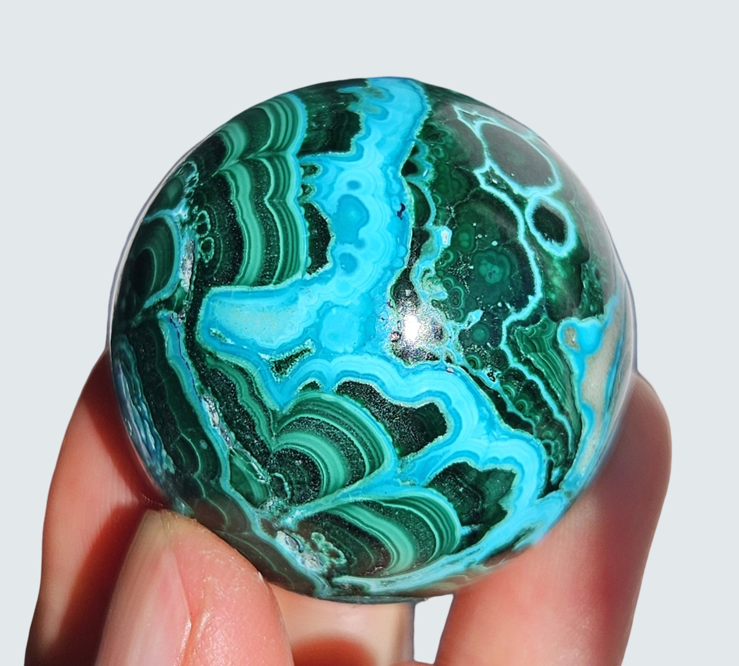 Malachite & Chrysocolla Sphere | High Grade