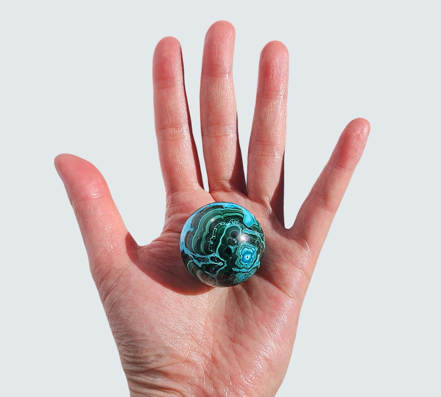 Malachite & Chrysocolla Sphere | High Grade