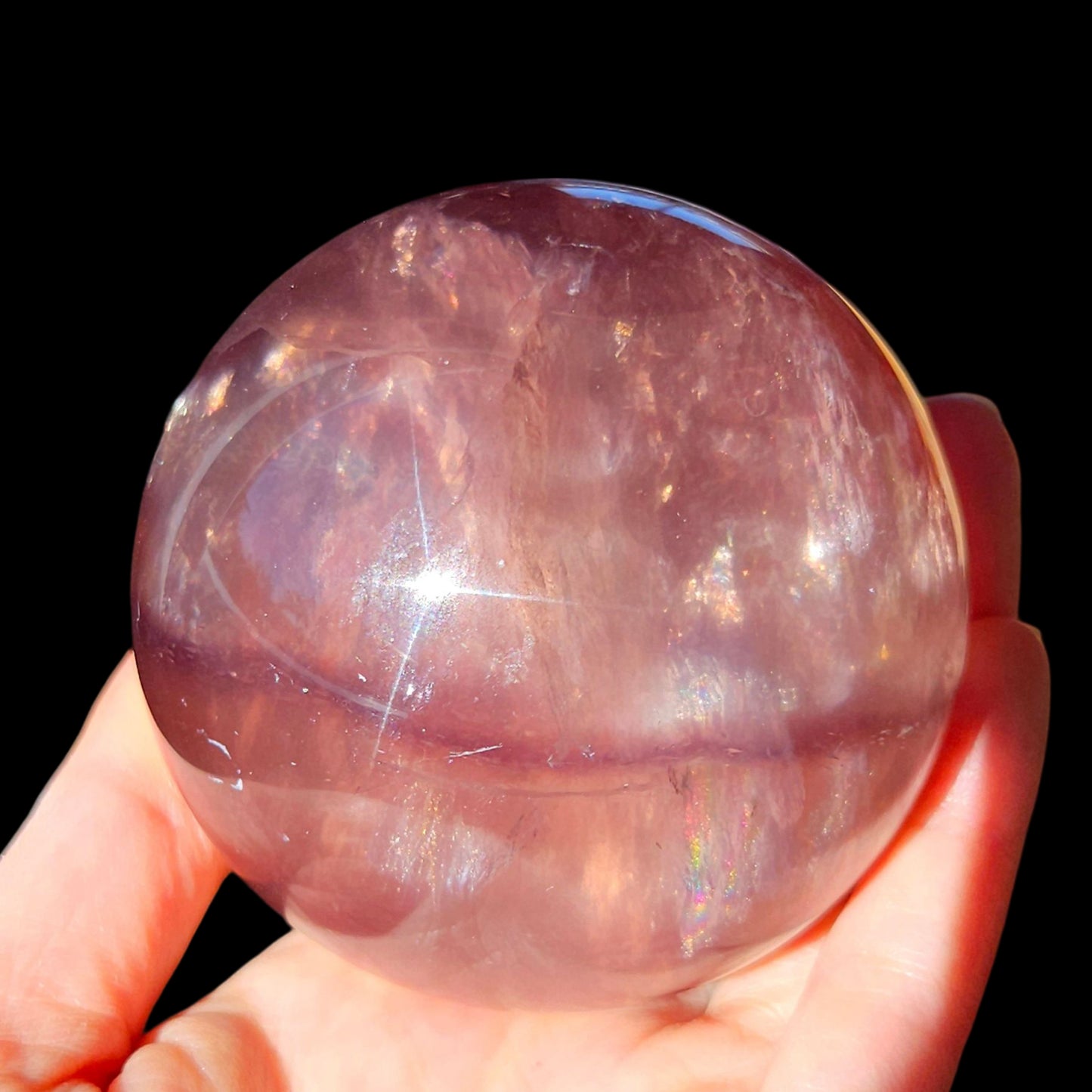 Mica in Fluorite Sphere (6cm, Large)