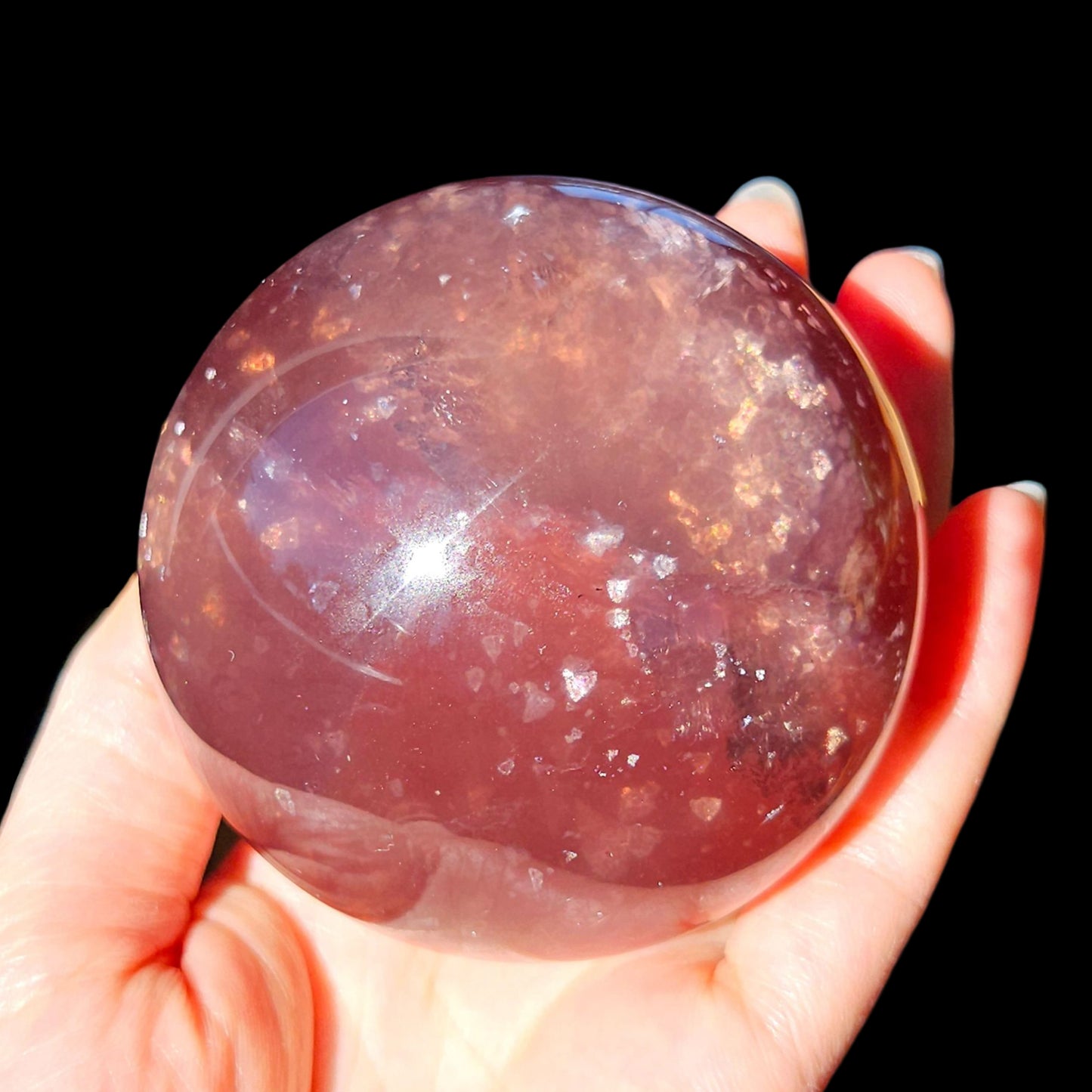 Mica in Fluorite Sphere (6cm, Large)