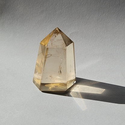 Natural citrine point from Brazil