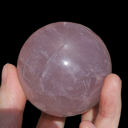 Star Rose Quartz Sphere (Double Star, 5.5cm) - Loving Boundaries
