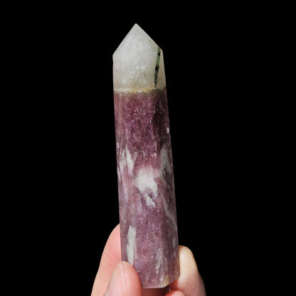 Pink Tourmaline–Lepidolite Point