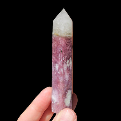 Pink Tourmaline–Lepidolite Point