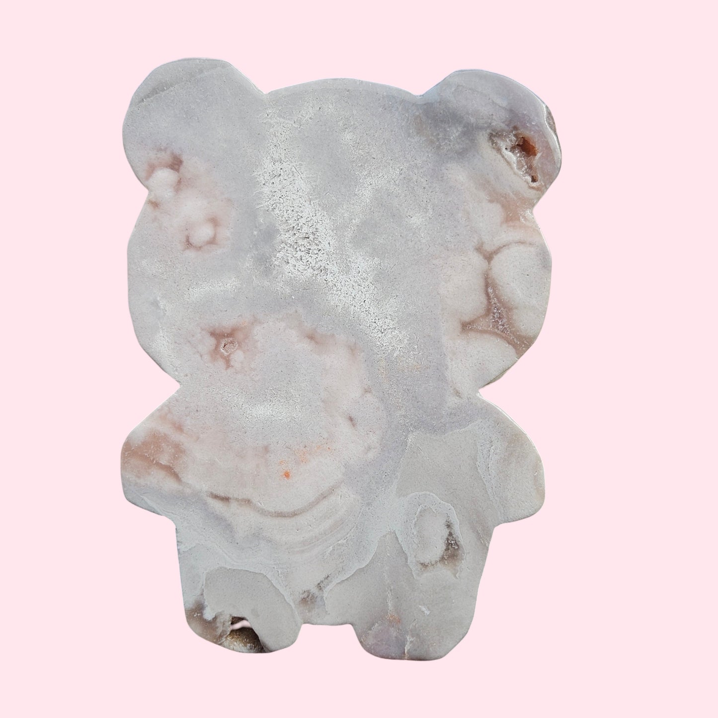 Flower agate bear slab