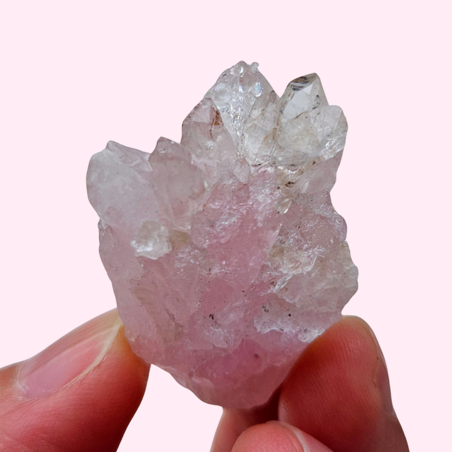 Crystallized Rose Quartz