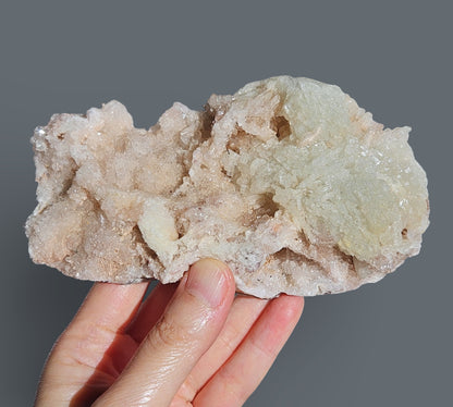 Prehnite Bladed Specimen with Quartz | Large
