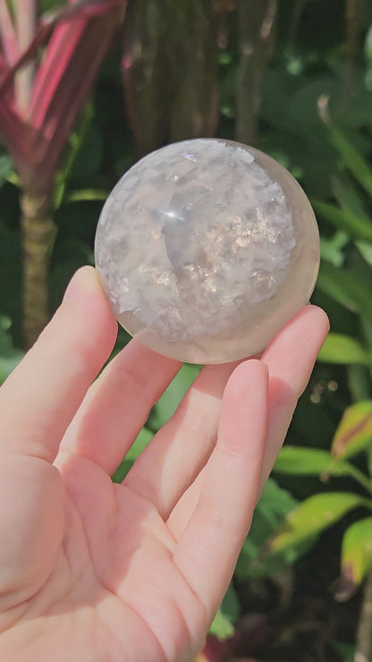 Yellow & Lavender Fluorite Mica Sphere