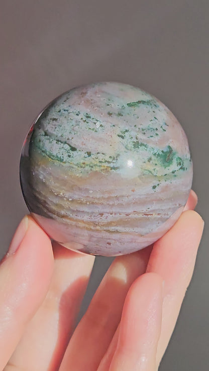 Wavy Sea Jasper Sphere