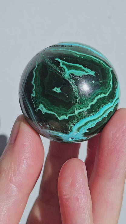 Malachite & Chrysocolla Sphere | High Grade