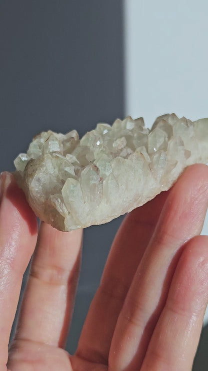 Green Phantom Quartz Cluster | 6cm x 4cm