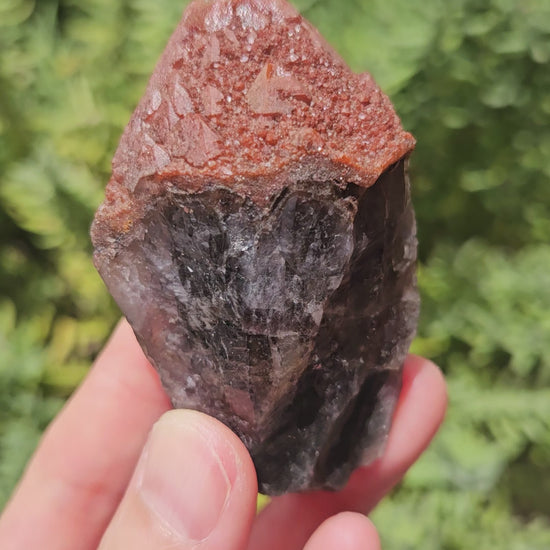 Video of super 7 red capped amethyst