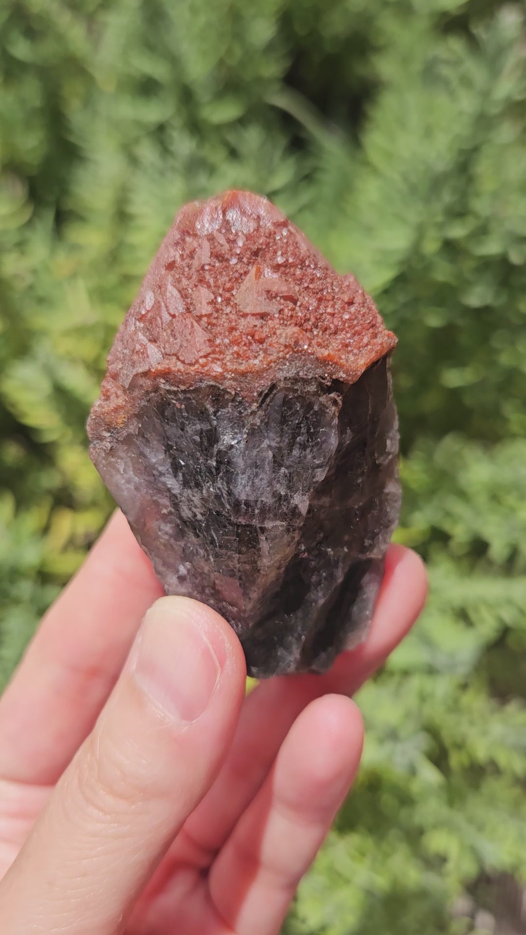 Video of super 7 red capped amethyst